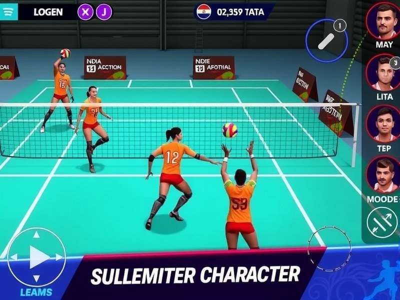 India Volleyball Dominators multiplayer mode